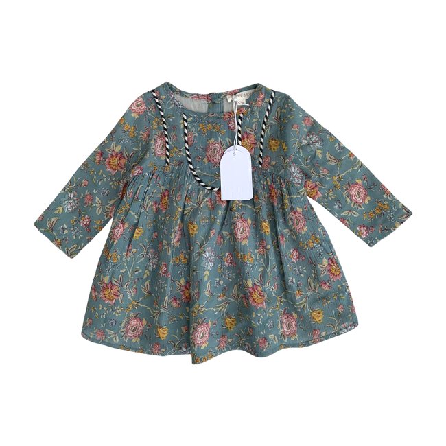 Robe bébé - Très bon état vert <span itemprop=