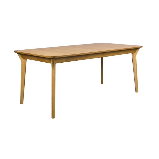 Table à manger rectangulaire en bois, L.180, ELLEN Couleur beige <span itemprop=