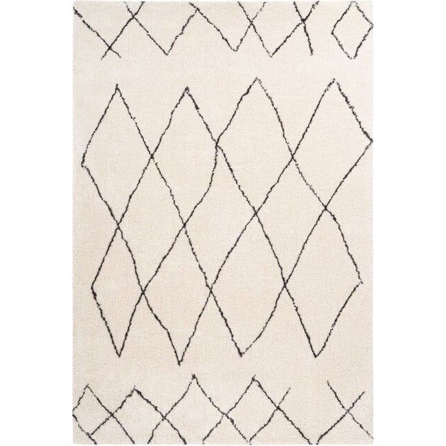 Tapis rectangulaire, ORLANDO Couleur ivoire <span itemprop=