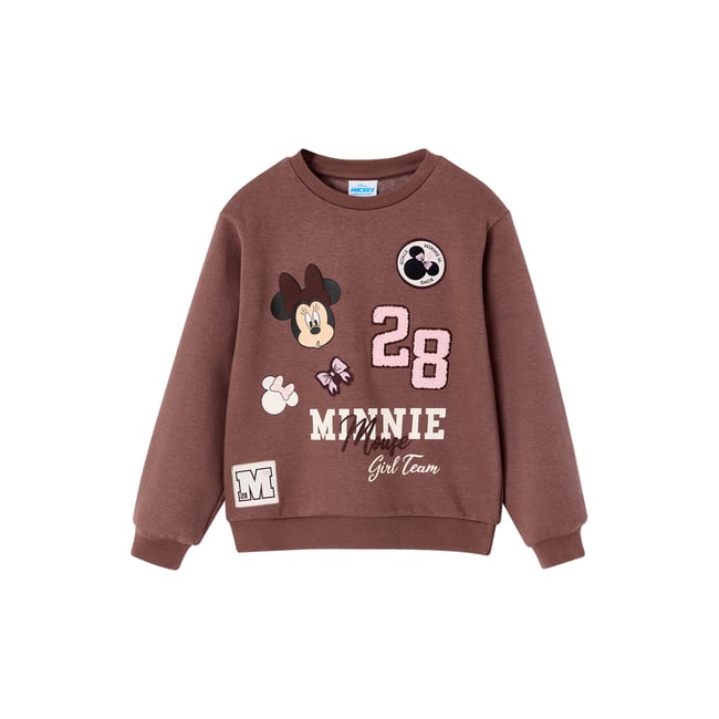 Sweat Minnie chocolat <span itemprop=