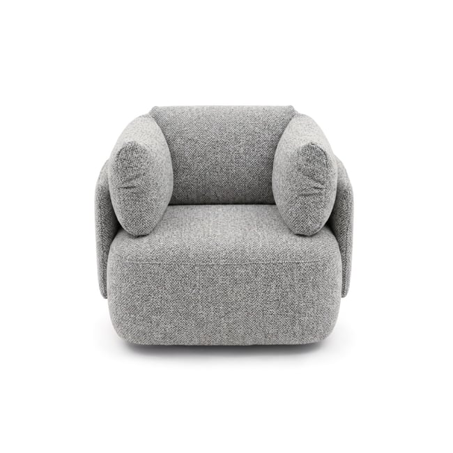 Fauteuil tissu chiné, MARIO - BOBOCHIC