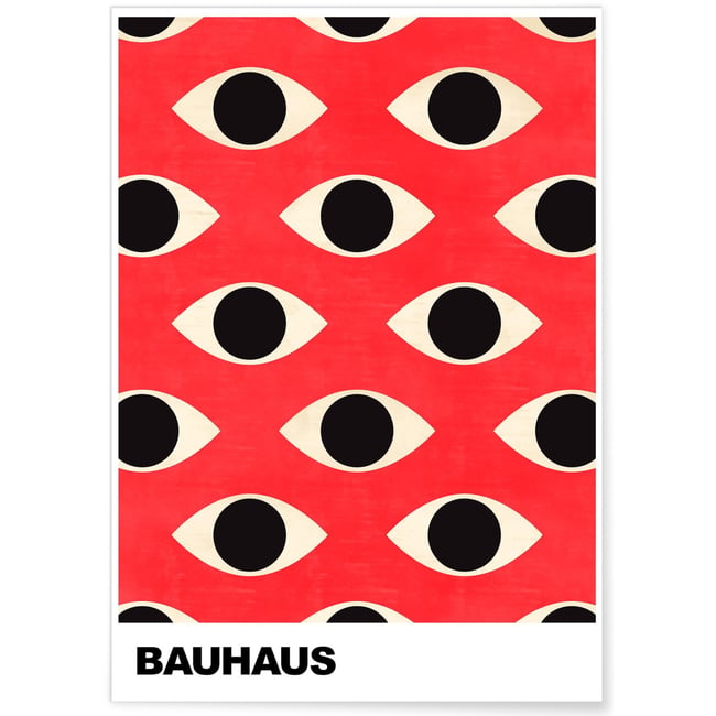 Affiche Bauhaus 41 Couleur blanc <span itemprop=