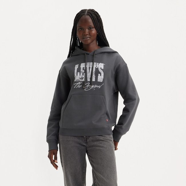 Sweat à capuche noir <span itemprop=