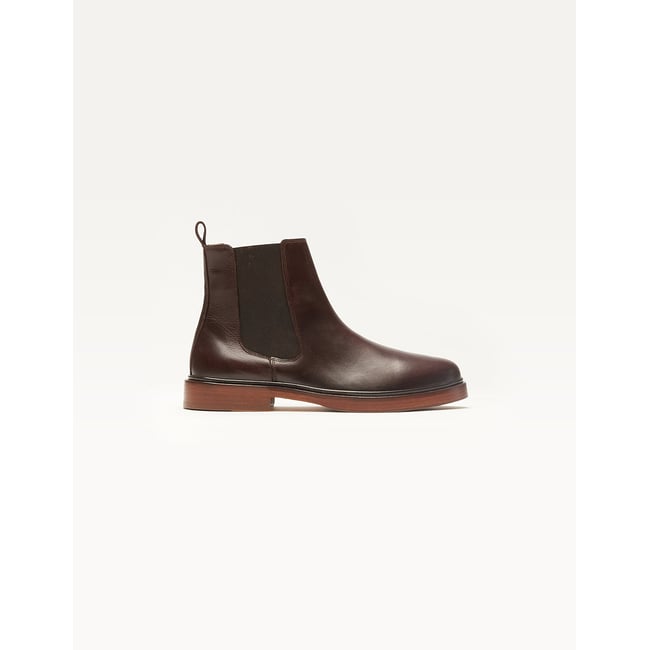Bottines En Cuir Marron Burton Taille 40 Homme - Neuf Avec Boîte, Style Bottillon