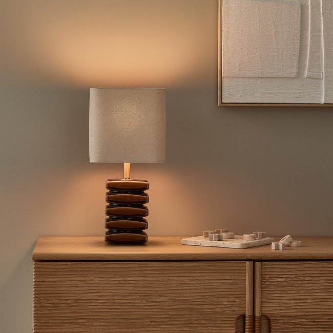 Lampe en céramique, PIETTATO Couleur brun <span itemprop=