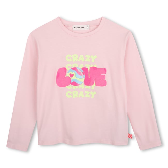 Tee-shirt manches longues rosee <span itemprop=