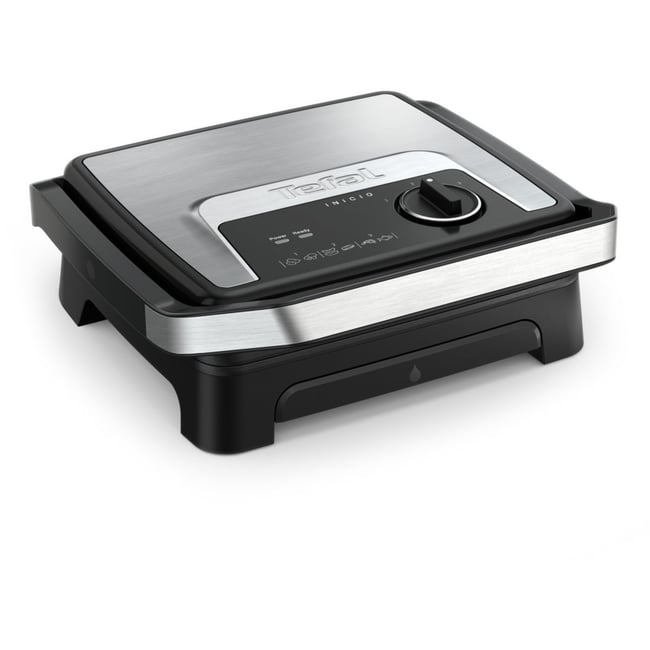 Grille-viande GC272D10 inox noir à poser, 29x26 cm - TEFAL