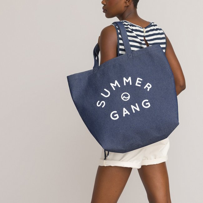 Borsa shopping blu marino LA REDOUTE COLLECTIONS