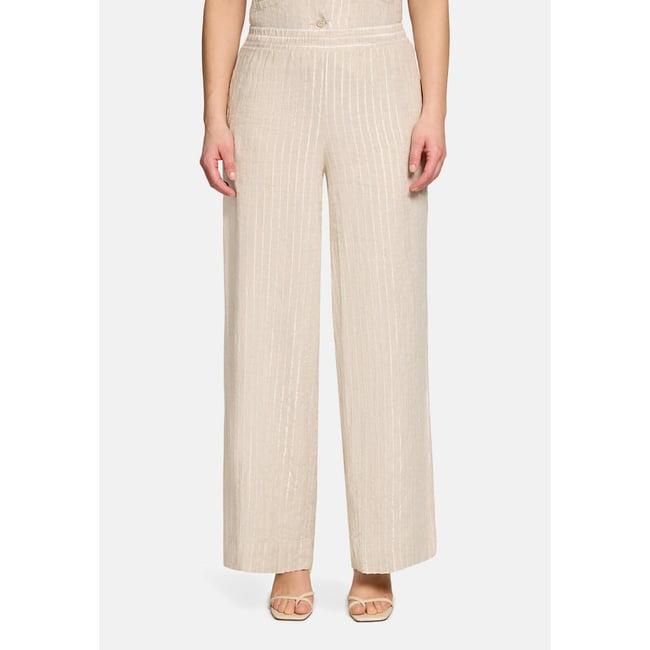 Pantalon à rayures tennis à poches nature/silver <span itemprop=