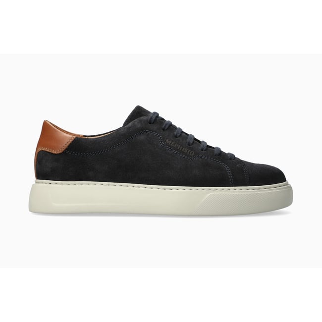 Baskets en cuir OSKAR bleu 5149 <span itemprop=