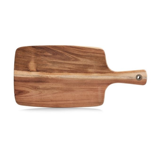 Planche à découper bois acacia bois foncé <span itemprop=