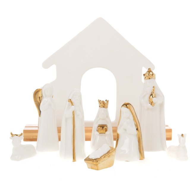 Crèche native Couleur blanc <span itemprop=