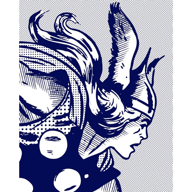Papier peint Komar - Legend of Thor - 200 x 250 cm Couleur bleu <span itemprop=