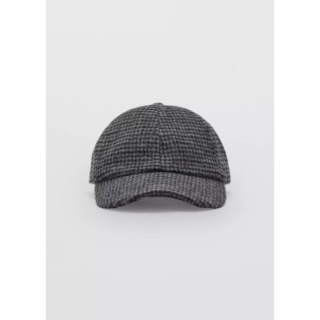 Casquette laine mélangée bleu marine <span itemprop=