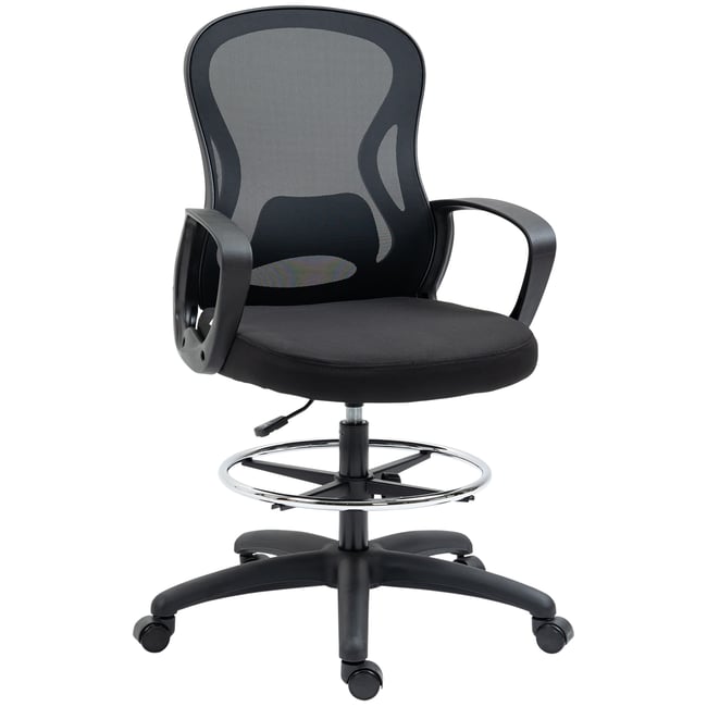 Chaise de bureau pour poste de travail debout Couleur noir <span itemprop=