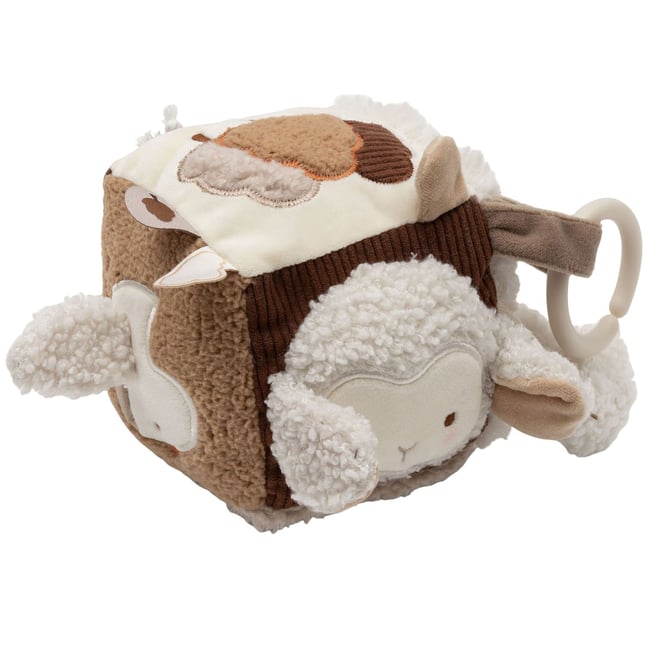 Cube d'activités marron, beige, écru <span itemprop=