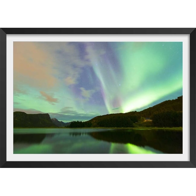 Affiche paysage norwayliht lofoten - HEXOA