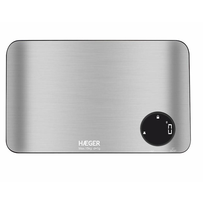 Balança de cozinha Stainless, HAEGER inox <span itemprop=