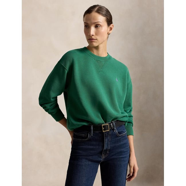 Sweat col rond vert <span itemprop=