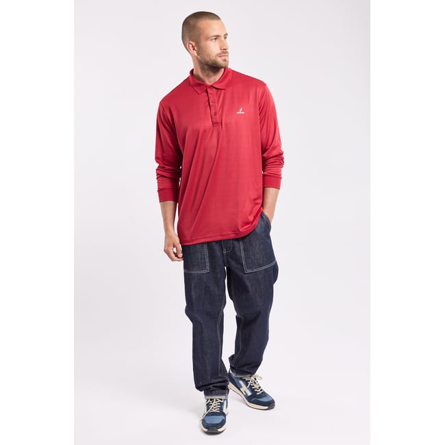 Polo quick dry GALTLO brique <span itemprop=