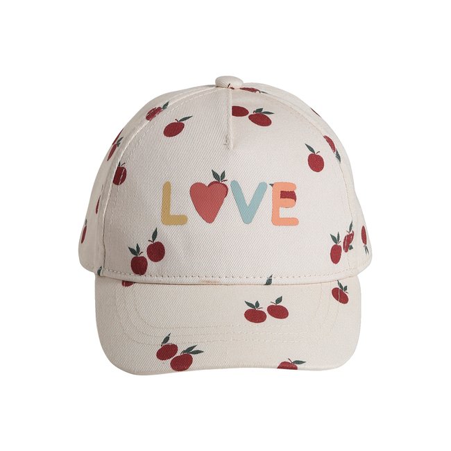 Casquette pommes écru <span itemprop=