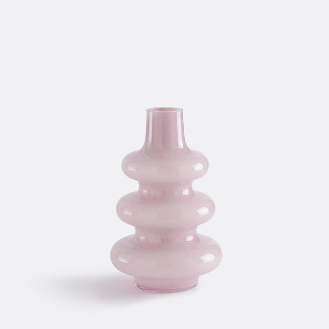 Jarra em vidro alt. 30 cm, Olia rosa <span itemprop=