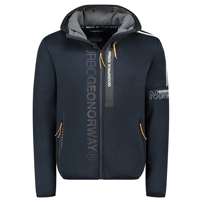 Sweat zippé à capuche Freestyle navy <span itemprop=