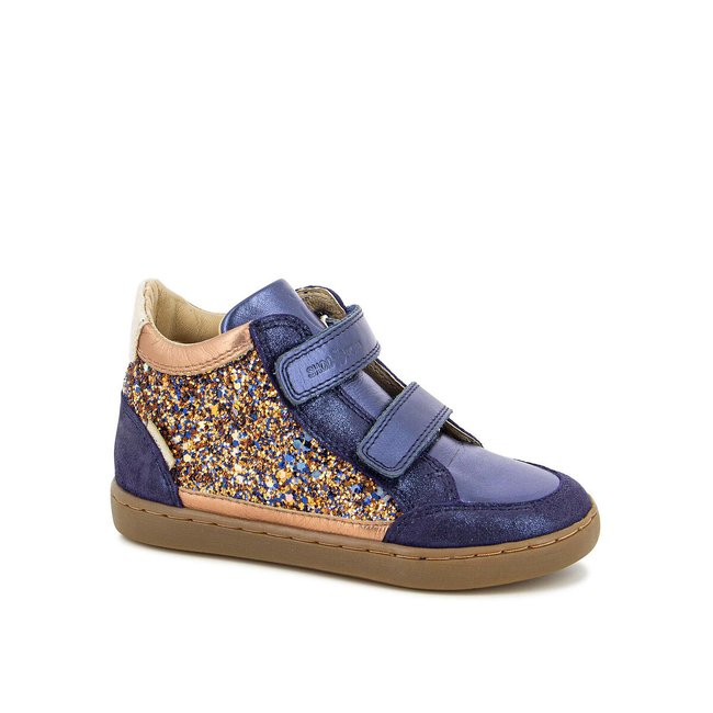 Baskets play easy co bleu bleu paillete Shoo Pom La Redoute