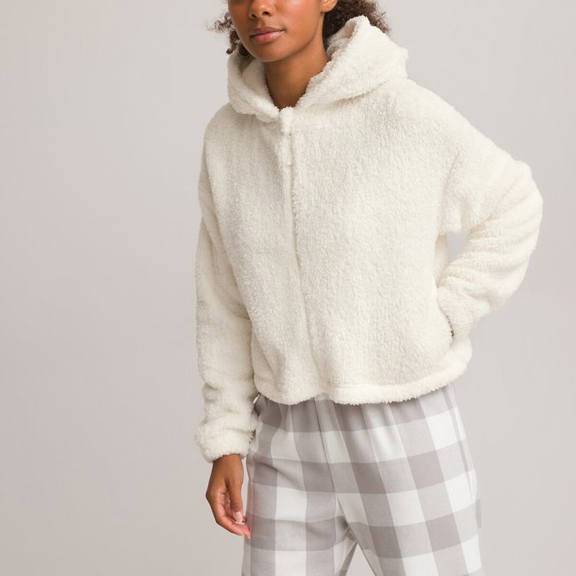 Fluffy jacket with ears deals