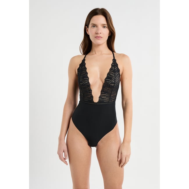 Body en dentelle ONYX noir <span itemprop=