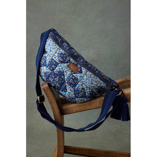 Gaby Printed Bum Bag, blue print, LOUISE MISHA