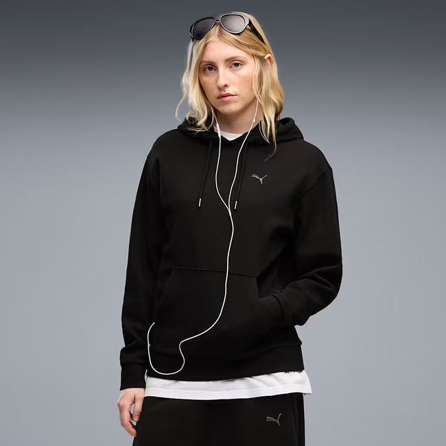 Sudadera con capucha ESSENTIALS ELEVATED negro <span itemprop=