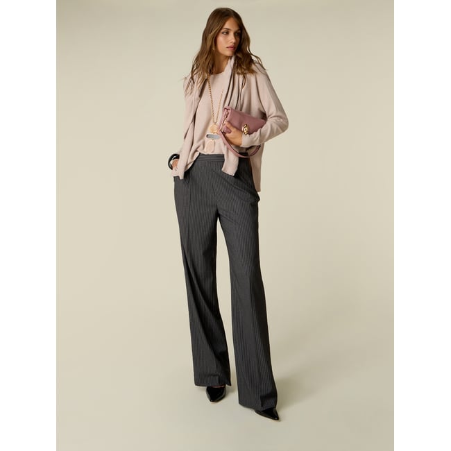 Pantalon palazzo à rayures - OLTRE