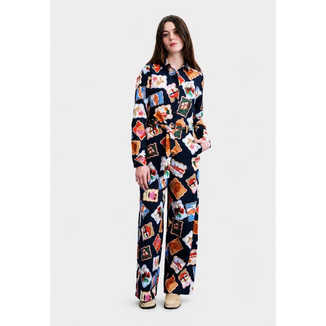 Combi-pantalon Cheviot en coton CHEVIOT timbres <span itemprop=
