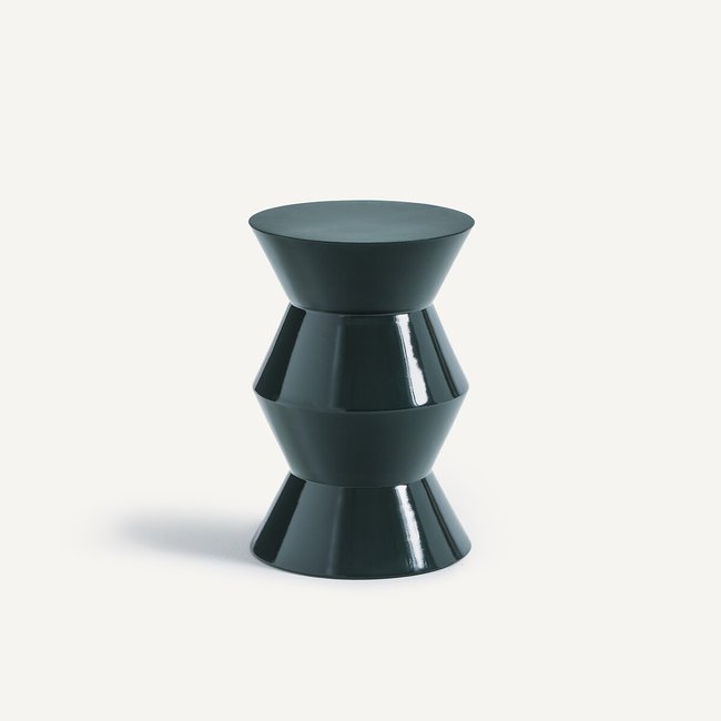 Calendes Acacia Side Table with Glossy Finish prussian green AM.PM