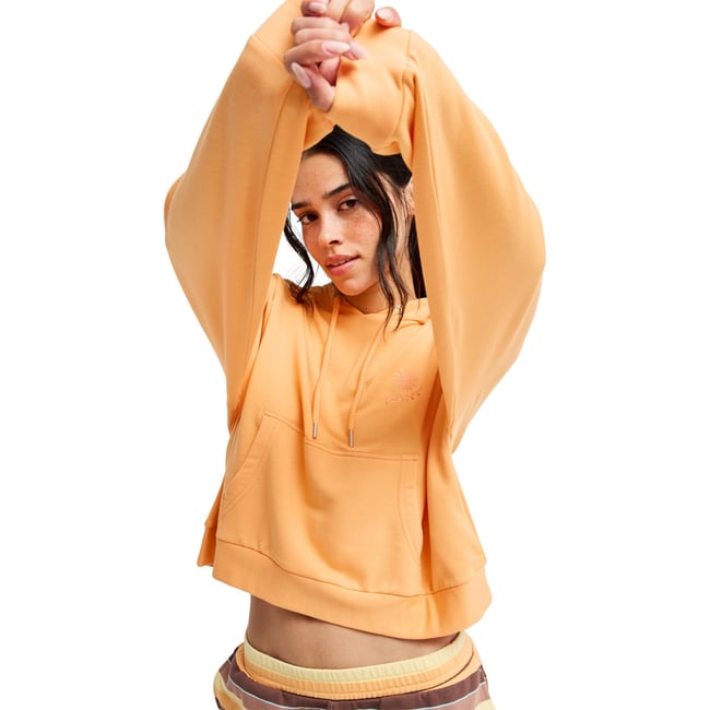 Sweat à capuche SURFING BY DAYLIGHT. orange papaya <span itemprop=