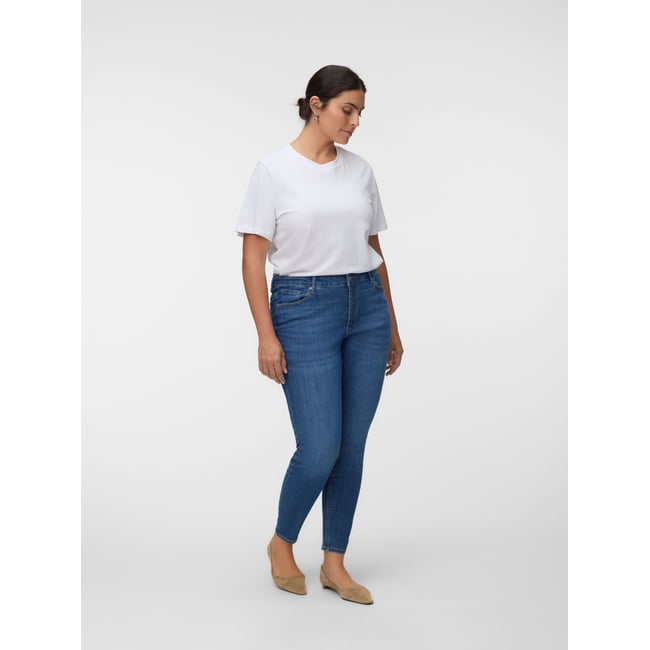 Jean Skinny medium blue denim <span itemprop=