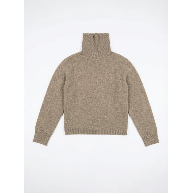 Pull col montant, MEORA gris <span itemprop=