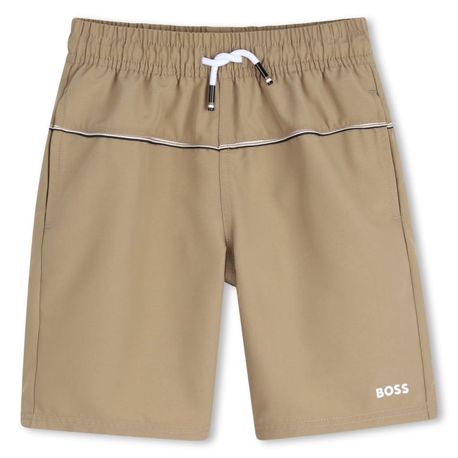 Short de bain dark taupe <span itemprop=