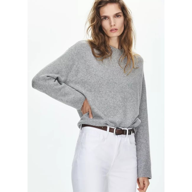 Pull en maille à col rond - MANGO