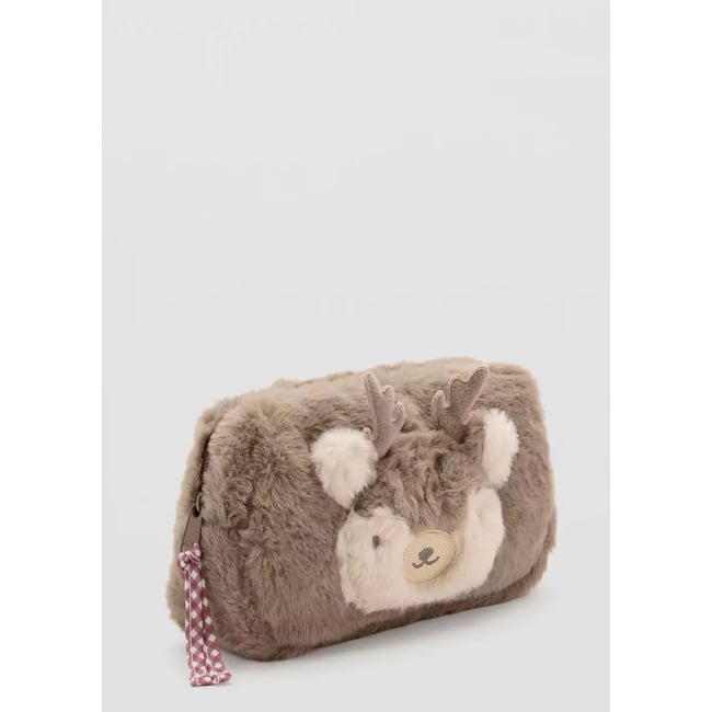 Trousse en poils de cerf marron moyen <span itemprop=