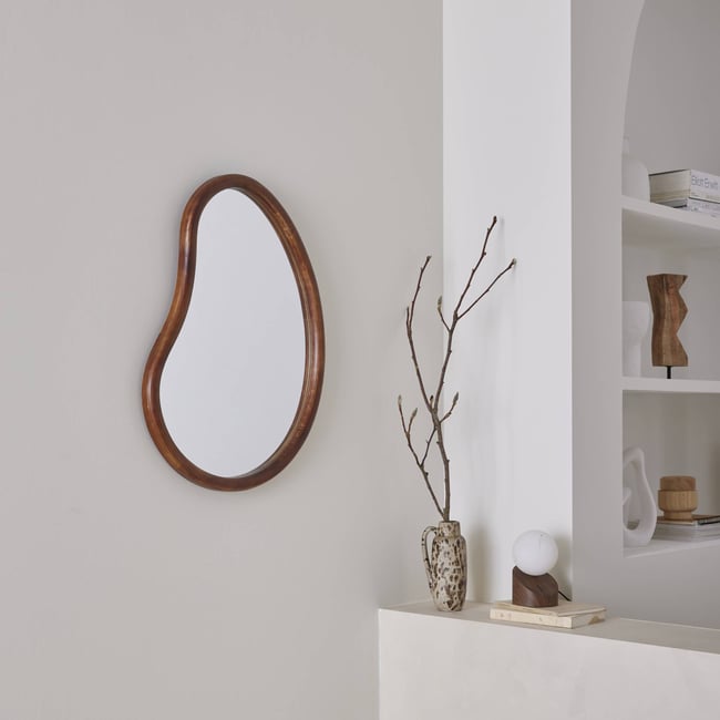 Miroir organique bois de sapin 65cm JACOB - SWEEEK