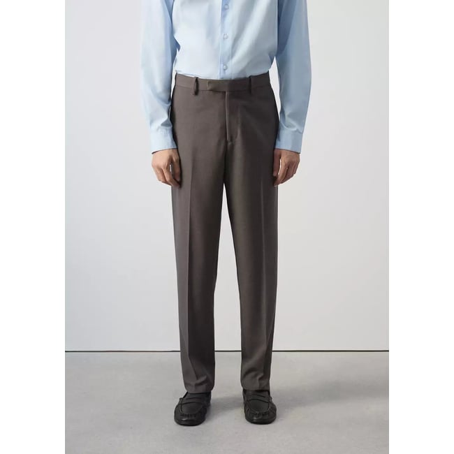 Pantalon costume slim-fit marron moyen <span itemprop=