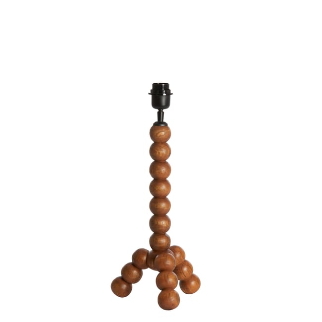 Base De La Lampe Bois VEGLIO Couleur marron clair <span itemprop=