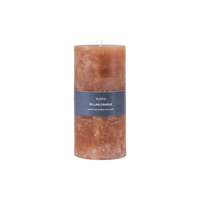 18cm Pillar Candle Rustic Amber, brown, ÉDITÉ