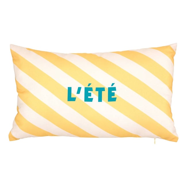 Coussin d'extérieur déhoussable déperlant POOLSIDE jaune <span itemprop=