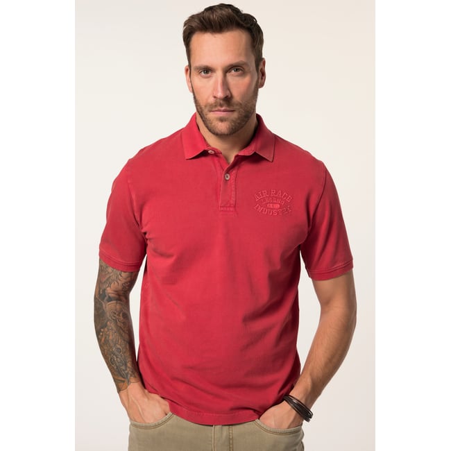 Polo à manches courtes, tissu piqué salsa <span itemprop=