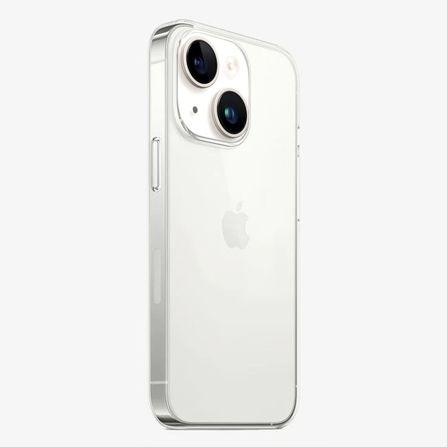 Coque silicone iPhone 14 transparent <span itemprop=