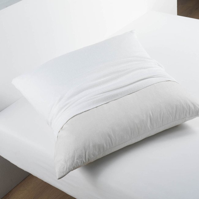 Protège oreiller molleton Molly blanc <span itemprop=