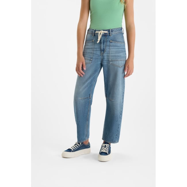 Jeans loose, large MONTICEL, longueur 34 blue <span itemprop=